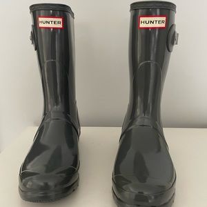 Hunter Original Short Gloss Waterproof Rain Boots size 9